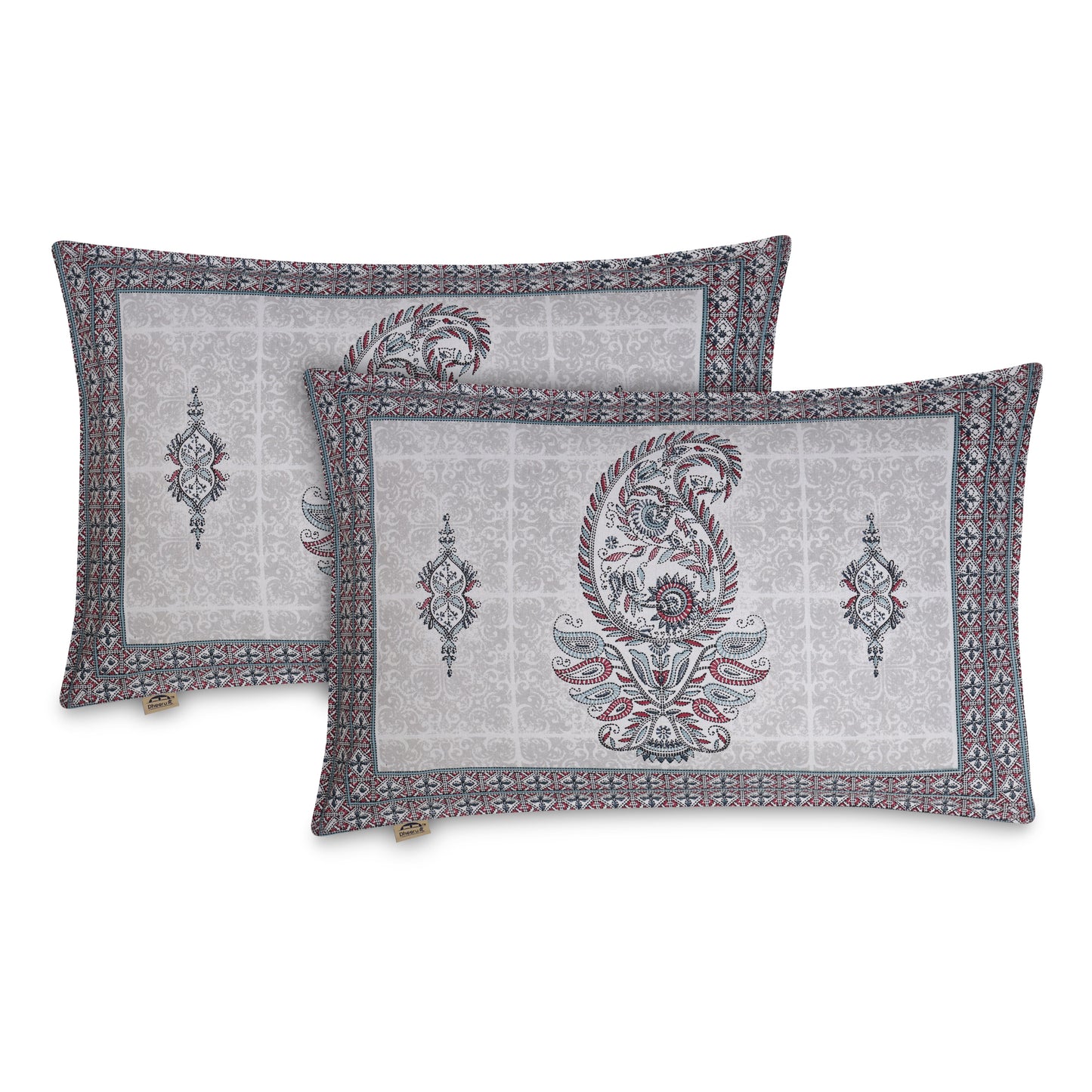 HANDCRAFTED KATHA PRINT ORGANIC COTTON BEDSHEET -INTRICATE AND ARTISANAL CRAFT-