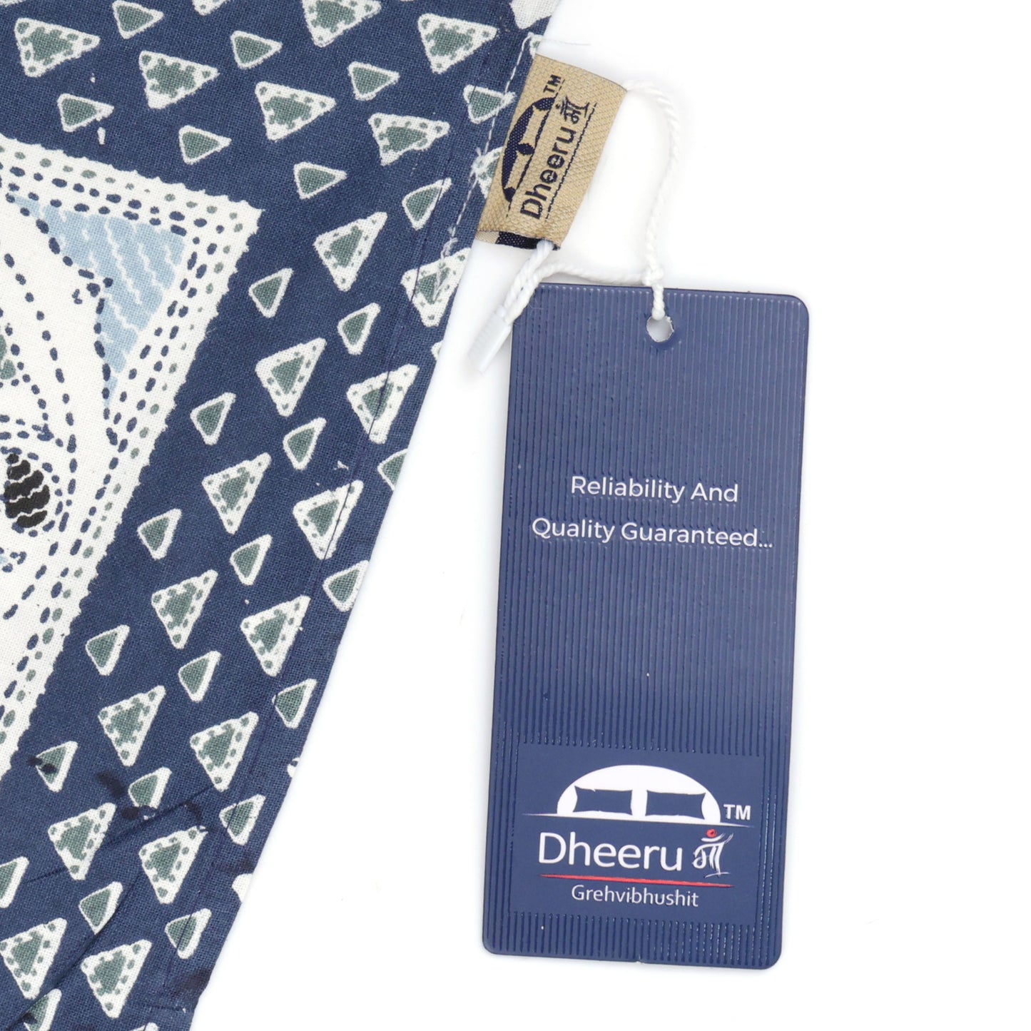 HANDCRAFTED KATHA PRINT ORGANIC COTTON BEDSHEET -INTRICATE AND ARTISANAL CRAFT