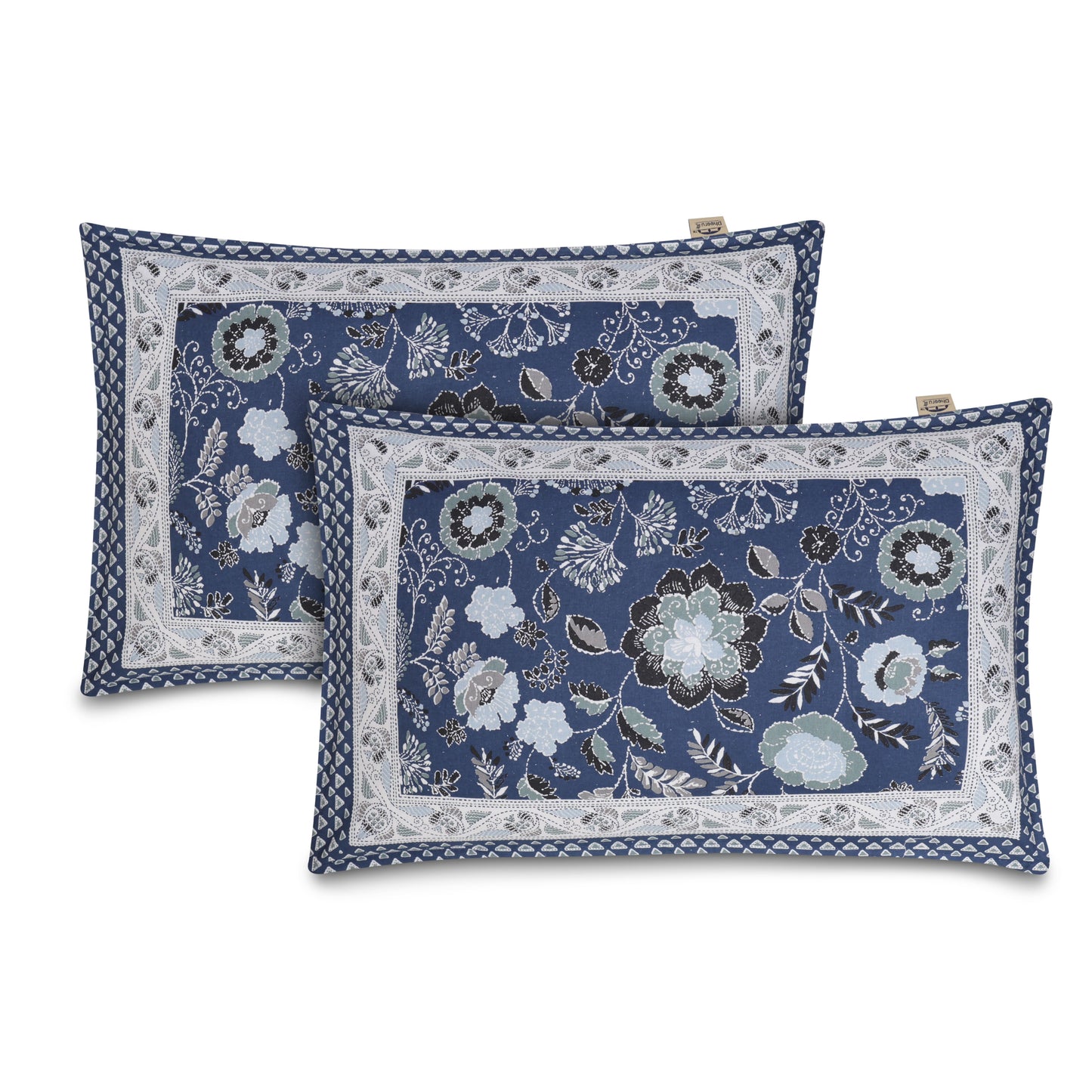 HANDCRAFTED KATHA PRINT ORGANIC COTTON BEDSHEET -INTRICATE AND ARTISANAL CRAFT