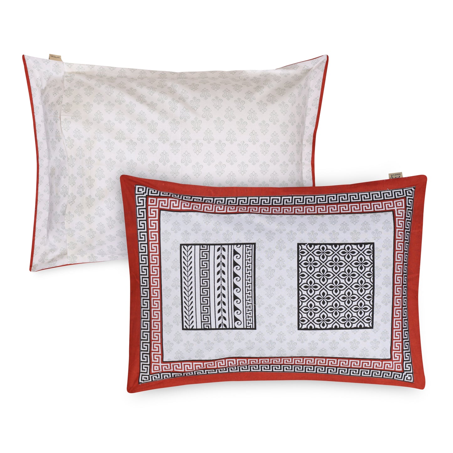 MATHEMATICAL ABSTRACT & EMPIRE PLANT PATTERN PREMIUM ORGANIC COTTON BEDSHEET BEDSHEET