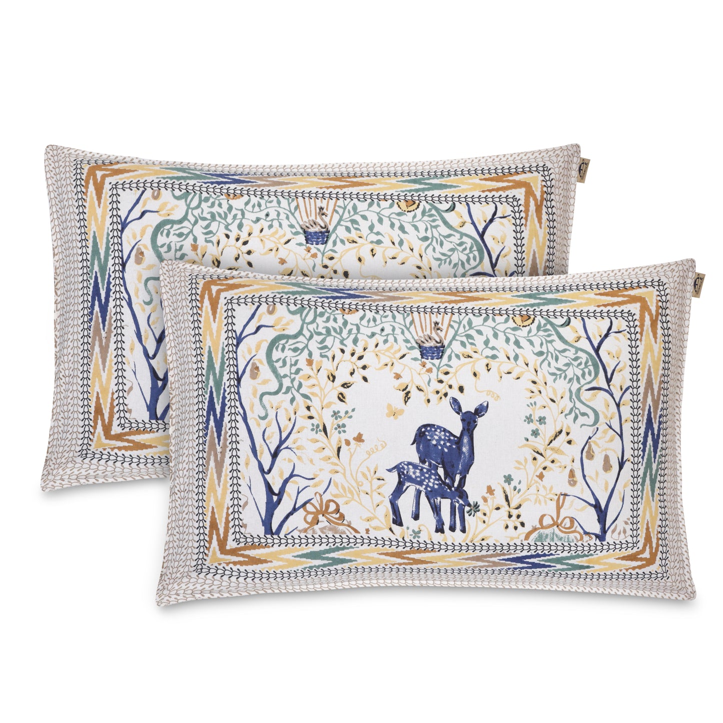 THIS LUXURIOUS, SPRING FOREST NATURE THEMED PATTERN FEATURES A PRISTINE TITANIUM ASH ON PREMIUM COTTON BEDSHEET.