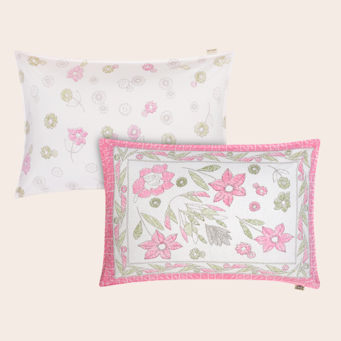 ANTIQUE FLUORESCENT FUCHSIA AND HENNA FOREST BOTANICAL FLOWER ORGANIC PREMINUM COTTON HAND STITCHED EMBROIDERY MOTIFS BLOCK PATTERN BADSHEET COLLECTIONS.