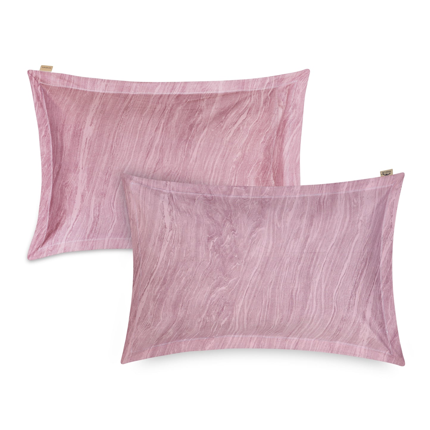 EXCLUSIVE STONE INSPIRED PRINT ORGANIC COTTON BEDSHEETS – PERFECT BLEND OF COMFORT AND STYLE-SHIMMERING BLUSH