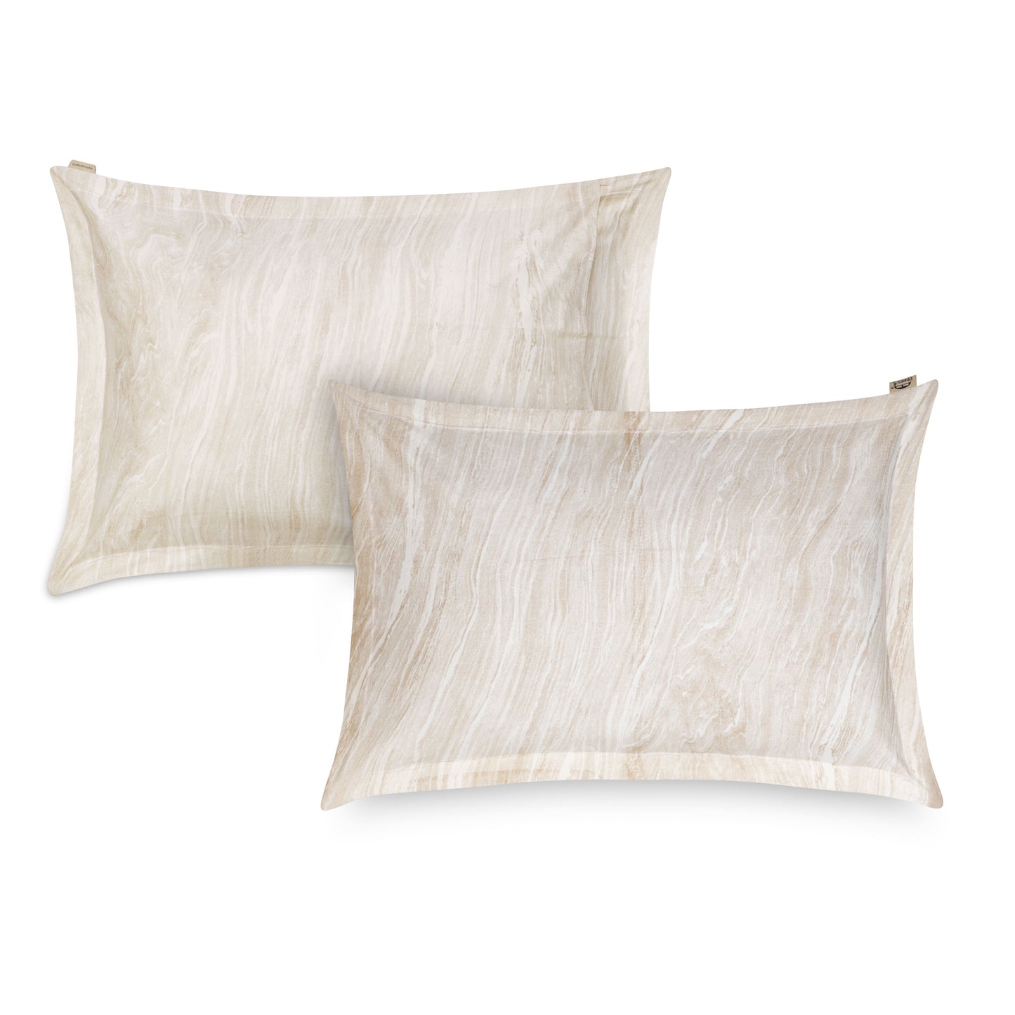 EXCLUSIVE STONE INSPIRED PRINT ORGANIC COTTON BEDSHEETS – PERFECT BLEND OF COMFORT AND STYLE-BEIGE COLOR