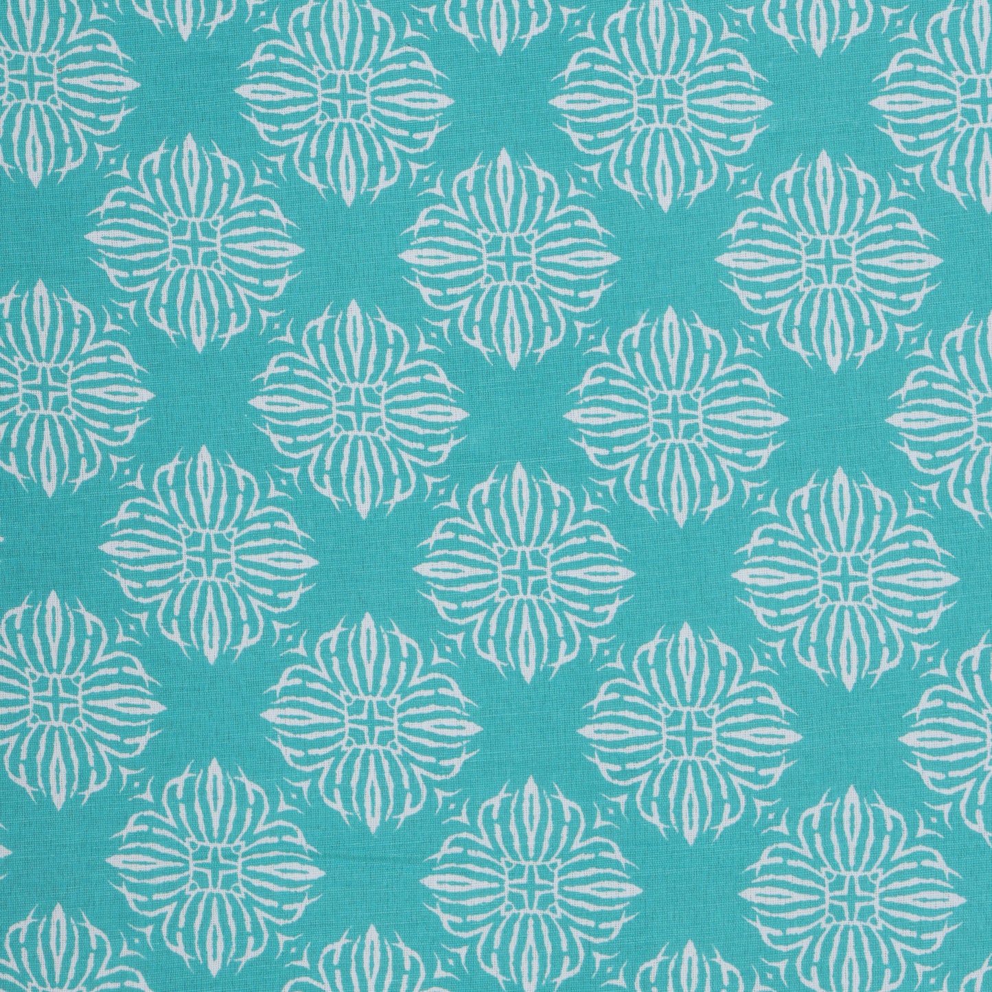 PREMIUM ORGANIC COTTON REVERSIBLE DOHAR - THREE-LAYERED SANGANERI AND GEOMETRIC PATTERN WITH TURQUOSE GREEN HUE AND INSULATING MICROFIBRE FOR ALL-WEATHER COMFORT