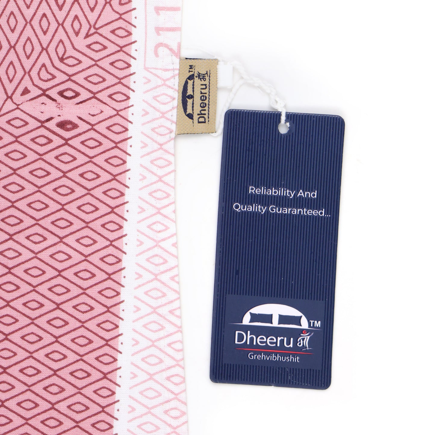 FUCHSIA, TITANIUM ASH AND SCARLET BOTANICAL BOUQUET WITH MIDNIGHT CIRCLE LOOM MOTIFS PREMIUM ORGANIC COTTON BEDSHEET