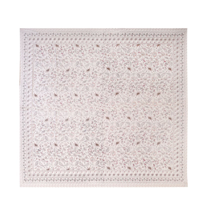 HANDCRAFTED KATHA PRINT ORGANIC COTTON BEDSHEET -INTRICATE AND ARTISANAL CRAFT
