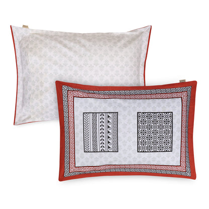MATHEMATICAL ABSTRACT & EMPIRE PLANT PATTERN PREMIUM ORGANIC COTTON  BEDSHEET BEDSHEET