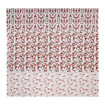 MATHEMATICAL ABSTRACT & GEOMETRICAL PATTERN BEDSHEET IN MAHOGANY COLOR COLLECTION PREMIUM ORGANIC COTTON ETHNIC PRINTED BEDSHEET
