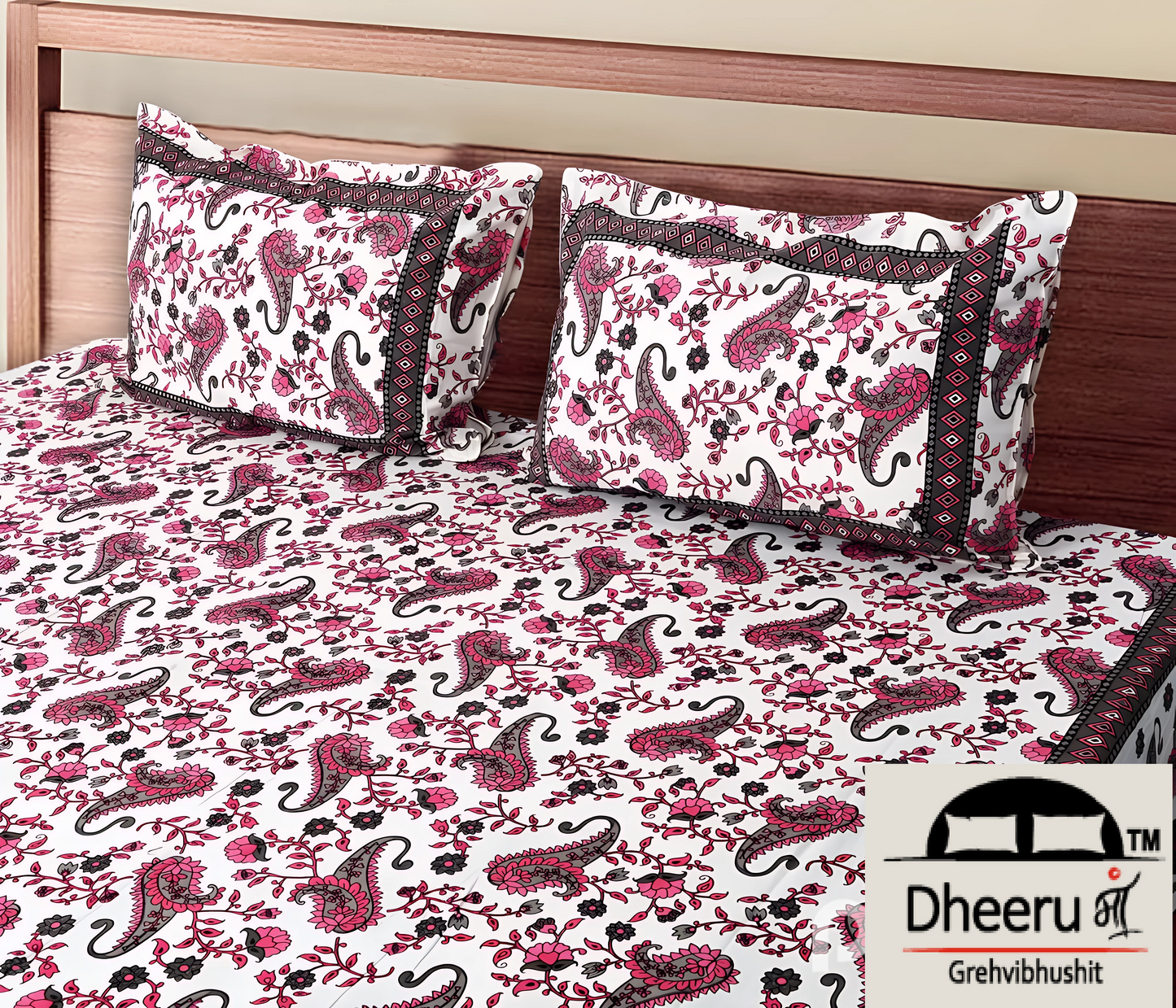 DESERT BOTANICAL BLISS: LUXURIOUS ORGANIC COTTON CARDINAL RED BEDSHEETS INSPIRED BY NATURE’S SERENITY