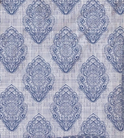 PREMIUM ORGANIC COTTON REVERSIBLE DOHAR - THREE-LAYERED SANGANERI AND GEOMETRIC PATTERN WITH PRISMATIC HUE AND INSULATING MICROFIBRE FOR ALL-WEATHER COMFORT