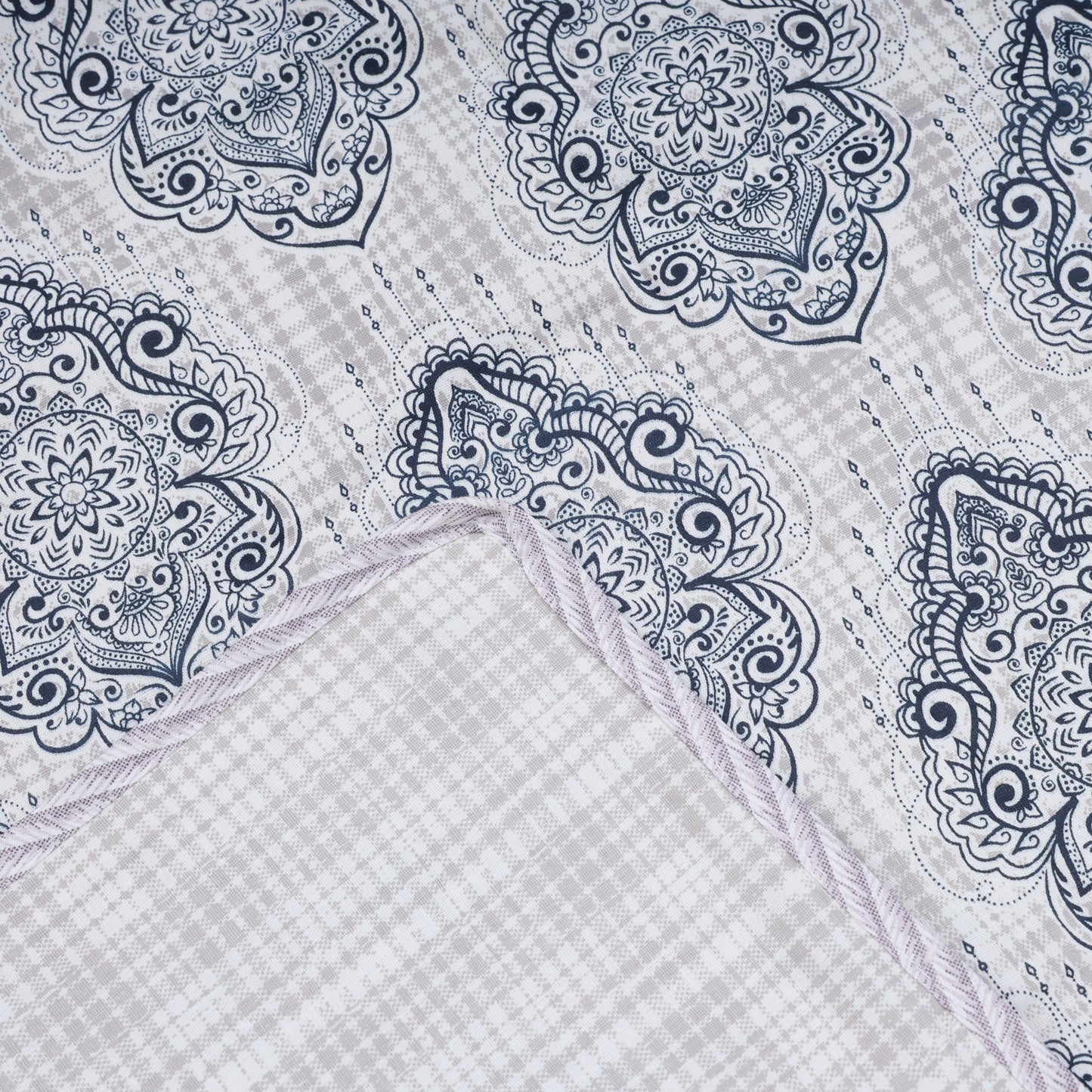 PREMIUM ORGANIC COTTON REVERSIBLE DOHAR - THREE-LAYERED SANGANERI AND GEOMETRIC PATTERN WITH PRISMATIC HUE AND INSULATING MICROFIBRE FOR ALL-WEATHER COMFORT