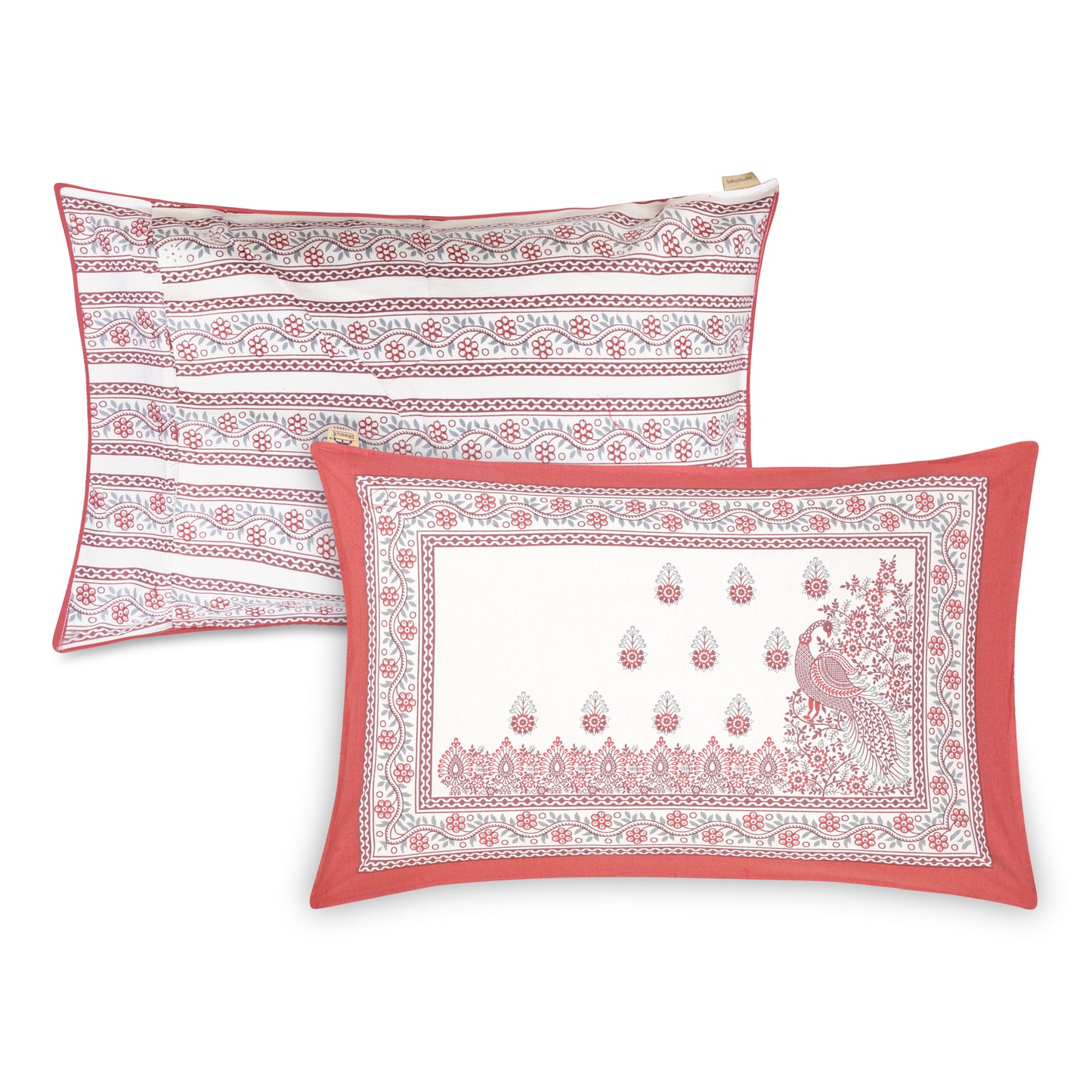 PREMINUM, AUTHENTIC TRIBAL WING CREATURE WITH ROYAL MAROON BELL BORDER BEDSHEET
