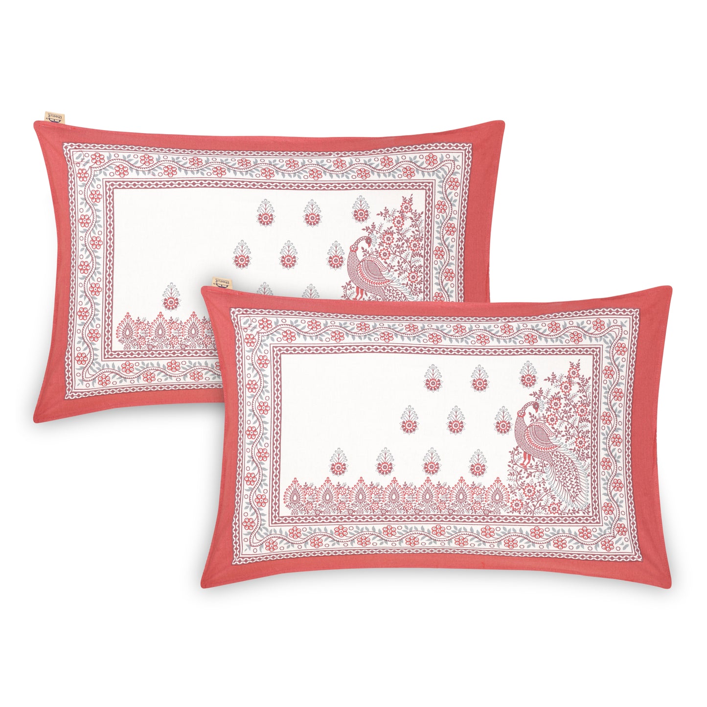 PREMINUM, AUTHENTIC TRIBAL WING CREATURE WITH ROYAL MAROON BELL BORDER BEDSHEET