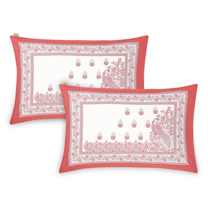 PREMINUM, AUTHENTIC TRIBAL WING CREATURE WITH ROYAL MAROON BELL BORDER BEDSHEET